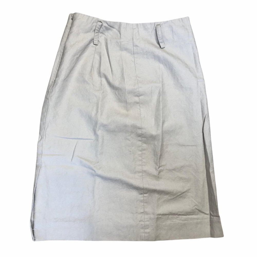 J. Crew womens linen blend skirt tan 4